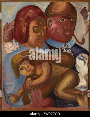 Famiglia; Pawlak, Leon (1900-); circa 1930 (1930-00-00-1930-00-00-00-00); regalo (provenienza), periodo tra le due guerre, pittura contemporanea, dipinti bilaterali, ritratti femminili, personaggi, famiglia Foto Stock