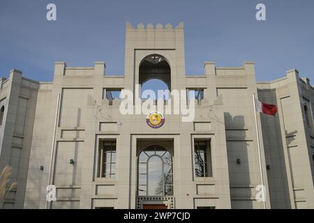 Botschaft, Katar, Hagenstraße, Roseneck, Grunewald, Charlottenburg-Wilmersdorf, Berlino, Deutschland Foto Stock