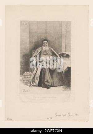 S. E. le Cardinal Lavigerie; Jasi Ski, Feliks Stanis; rivista, casa editrice; 1859-2002); 1888 (1888-00-00-1888-00-00); Gazette des Beaux -Arts (rivista - Parigi - 1859-2002) - illustrazioni, Lavigerie, Charles Martial Allemand (Cardinale - 1825-1892), Wellsz, Leopold (1882-1972), Wellisz, Leopold (1882-1972) - collezione, Clero, francese (cultura), grafica francese, grafica polacca, cardinali, libri, stampe editoriali, Polonia (cultura), ritratti maschili, acquisto (provenienza) Foto Stock