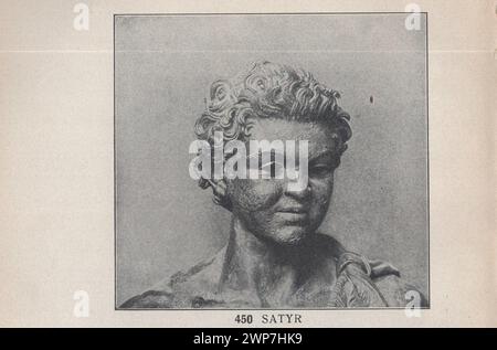 Adolf Furtwängler : Glyptothek 1907 / Illustrierter Katalog der Glyptothek König I. zu München di Ludwig / Kastner & Callwey, 1907 / Catalogo illustrato della Glyptothek di Re Ludovico i a Monaco di Baviera al 1907 / Farbiger Saal - Coloured Hall / Satyr satue Foto Stock