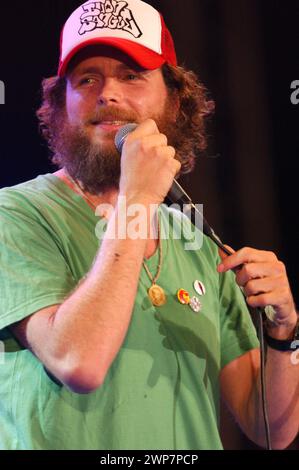 Torino Italia 04/06/2005: Jovanotti, cantante italiana, durante la trasmissione televisiva “Festivalbar 2005” Foto Stock