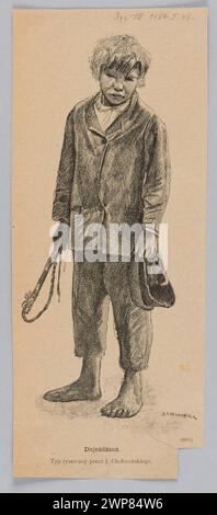 Riproduzione di disegni: Józef Chełmoński (1849-1914), comandante; Z: "Tygodnik Ilustrowany", 1889 (i) 48; Tygodnik Ilustrowany (Varsavia; caricatore; 1859-1939); 1889 (1889-00-00-1889-00-00); Foto Stock