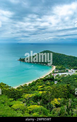 Vista aerea della spiaggia di Laranjeiras, Brasile Foto Stock