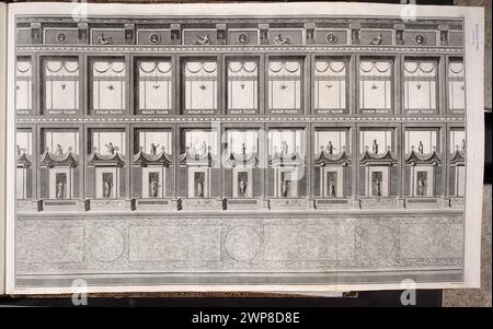 Vestigia delle Terme di Tito. Decorazione - nella camera 15; Carlone, Marco (1742-1796), Smuglewicz, Franciszek (1745-1807), Manna, Pietro (17 ..- 18 ..); dopo il 1776 (2a edizione di bianco e nero) (1776-00-00-1801-00-00-00); Roma, SAS-Zubrzycki Jan, Collection, Vestigia delle Terme di Tito, 1776, illustrazione, archeologia, antichità, acquisto (provenienza) Foto Stock