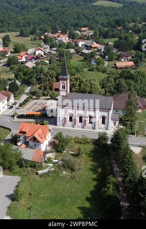 Chiesa parrocchiale del Santo Nome di Maria a Kamanje, Croazia Foto Stock