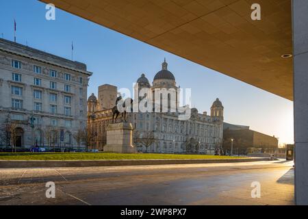 Cunard e Mersey Docks e Harbor Board Building Liverpool. Foto Stock