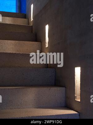 Scala. Casa Cometa, Mazunte, Messico. Architetto: Mauricio Rocha con Gabriela Carrillo, 2022. Foto Stock