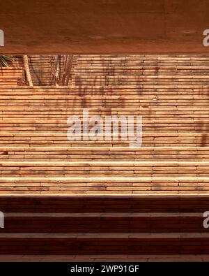 Sotto la piscina. Casa Cometa, Mazunte, Messico. Architetto: Mauricio Rocha con Gabriela Carrillo, 2022. Foto Stock