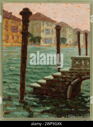 A "Canalazzo" a Venezia; Bohuszewicz, Jan (1878-1935); 1933 (1933-00-00-1933-00-00); Venezia (Italia), Gift (provenienza), periodo tra le due guerre, pittura contemporanea, paesaggi urbani Foto Stock