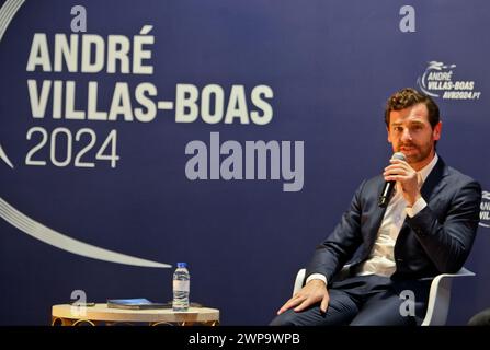 Porto, Portogallo. 5 marzo 2024. Porto, 03/05/2024 - FC Porto - André Villas-Boas - sessione dedicata alla revisione del rapporto consolidato e dei conti del SAD di FC Porto, presso la sede di candidatura di André Villas Boas. André Villas-Boas. (José Carmo/Global Imagens) credito: Atlantico Press/Alamy Live News Foto Stock