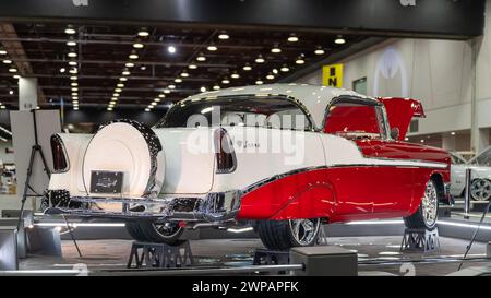 DETROIT, mi/USA - 1 marzo 2024: Interpretazione di una Chevrolet bel Air del 1956, a Detroit AutoRama. Foto Stock