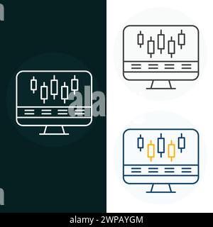 Disegno dell'icona illustrazione del vettore commerciale Illustrazione Vettoriale