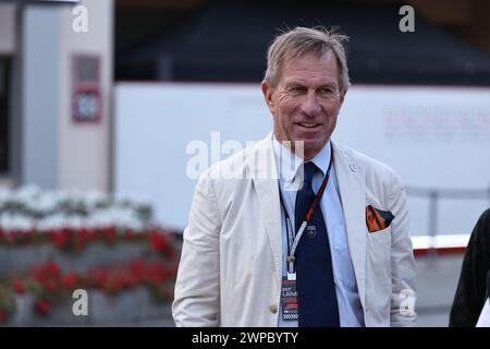 Sakhir, Bahrein. 2 marzo 2024. BAHRAIN, Sakhir, 2. Marzo 2024: Durante la gara sul circuito Internazionale del Bahrain sul 2. Marzo 2024 in Bahrain, gara 1 di Formula 1, apertura stagione, foto e copyright Jun QIAN/ATP Images (QIAN Jun/ATP/SPP) credito: SPP Sport Press Photo. /Alamy Live News Foto Stock