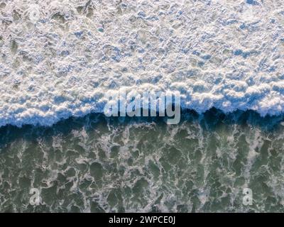 Tramonto a Encinitas California in drone Foto Stock