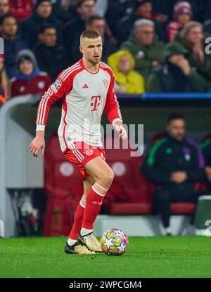 Eric Dier, FCB 15 nel turno di 16 partite FC BAYERN MUENCHEN - LAZIO ROM 3-0 di calcio UEFA Champions League nella stagione 2023/2024 a Monaco, 5 marzo 2024. Achtelfinale, FCB, München © Peter Schatz / Alamy Live News Foto Stock