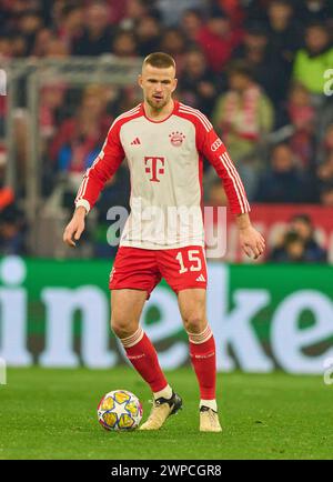 Eric Dier, FCB 15 nel turno di 16 partite FC BAYERN MUENCHEN - LAZIO ROM 3-0 di calcio UEFA Champions League nella stagione 2023/2024 a Monaco, 5 marzo 2024. Achtelfinale, FCB, München © Peter Schatz / Alamy Live News Foto Stock