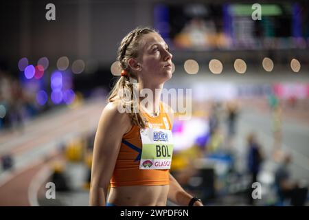 Femke Bol (NED, 4x400 metri staffetta, 400 metri) durante i Campionati mondiali di atletica leggera 2024 all'Emirates Arena di Glasgow (foto: Pat Isaacs | mi News) crediti: MI News & Sport /Alamy Live News Foto Stock