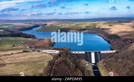 Bacino di Thruscross, nello Yorkshire, Dale Foto Stock