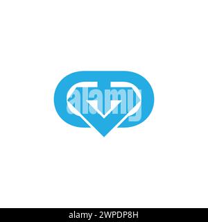 capsula di droga diamantata vettore del logo semplice Illustrazione Vettoriale
