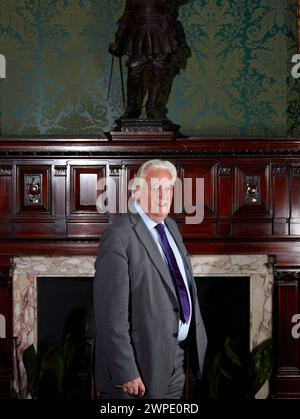 Pranzo letterario Michael Mansfield The Oldie 05-03-24 Foto Stock