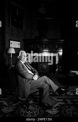 Pranzo letterario Michael Mansfield The Oldie 05-03-24 Foto Stock