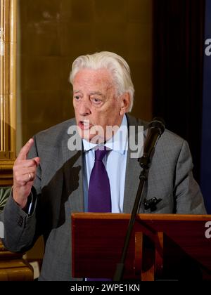 Pranzo letterario Michael Mansfield The Oldie 05-03-24 Foto Stock