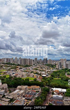 Vista panoramica della città di Ribeirao Preto a San Paolo, Brasile Foto Stock