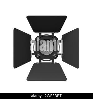 Vista dall'alto verso il basso di una luce isolata da studio Foto Stock