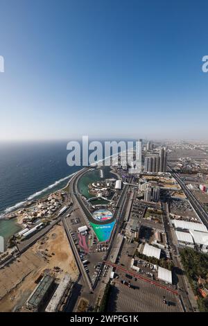 Jeddah, Arabie Saoudite. 7 marzo 2024. Illustrazione, pista, pista, durante la Formula 1 STC Saudi Arabian Grand Prix 2024, seconda prova del Campionato del mondo di Formula 1 2024 dal 7 al 9 marzo 2024 sul circuito di Jeddah Corniche, a Jeddah, Arabia Saudita - Photo Frédéric le Floc'h/DPPI Credit: DPPI Media/Alamy Live News Foto Stock