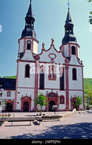 Basilica di San Salvatore nel 1980, Prüm, Rheinland Palatinate, Germania Foto Stock