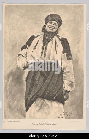 Un'illustrazione del 1894 intitolata "Krasawica" di Julian fa apparve in Tygodnik Ilustrowany, numero 49, 8 dicembre, a Varsavia. Foto Stock