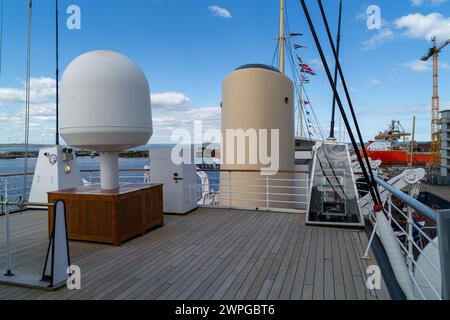 Il Royal Yacht Britannia, Edimburgo, Scozia Foto Stock