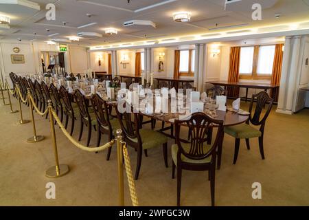 Il Royal Yacht Britannia, Edimburgo, Scozia Foto Stock