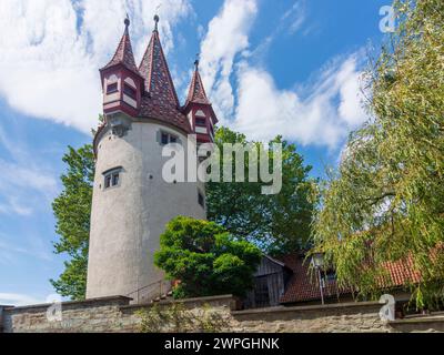 Diebsturm Thieves Tower Lindau Bodensee Schwaben Bayern, Baviera Germania Foto Stock