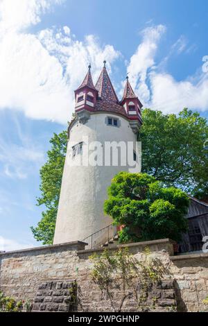 Diebsturm Thieves Tower Lindau Bodensee Schwaben Bayern, Baviera Germania Foto Stock