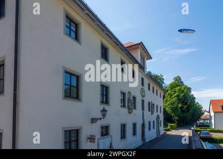 abbazia di Thalbach, dirigibile Zeppelin NT pieno di elio Bregenz Bodensee Lago di Costanza Vorarlberg Austria Foto Stock