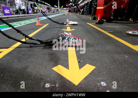 Jeddah, Arabia Saudita. 7 marzo 2024. Pit stop tools, Gran Premio di F1 dell'Arabia Saudita al Jeddah Corniche Circuit il 7 marzo 2024 a Jeddah, Arabia Saudita. (Foto di HOCH ZWEI) credito: dpa/Alamy Live News Foto Stock