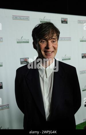 Santa Monica, Stati Uniti. 7 marzo 2024. Cillian Murphy arriva al diciottesimo Oscar Wilde Awards annuale che si tiene a Bad robot a Santa Monica, CALIFORNIA, giovedì 7 marzo 2024. (Foto di Conor Duffy/Sipa USA) credito: SIPA USA/Alamy Live News Foto Stock