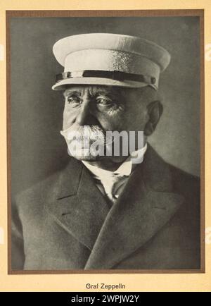 Il conte Ferdinand von Zeppelin (tedesco: Ferdinand Adolf Heinrich August Graf von Zeppelin; 8 luglio 1838 – 8 marzo 1917) è stato un generale tedesco e successivamente inventore dei dirigibili rigidi Zeppelin. Il suo nome divenne sinonimo di dirigibili e dominò il volo a lunga distanza fino agli anni '1930 Ha fondato la società Luftschiffbau Zeppelin. Foto Stock