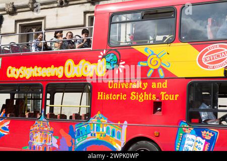 Autobus turistico UK, Oxfordshire, Oxford, Oxford. Foto Stock