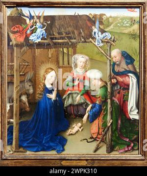 Jacques Daret (Tournai, hacia 1400/1405-hacia 1468), la Natività, Hacia 1434-1435 Foto Stock