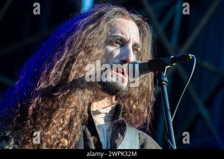 16 luglio 2022: Paolo Rossi - Fleshgod Apocalypse suonano un concerto al festival Luppolo in Rock in Italia Foto Stock