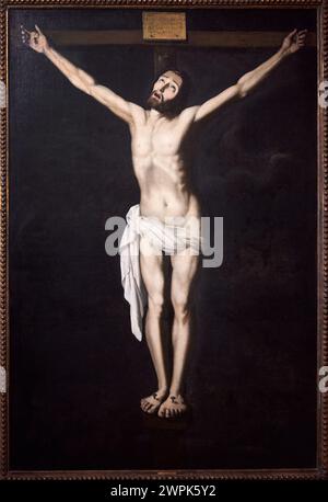 "Cristo sulla Croce", 1630, Francisco de Zurbarán, Museo Thyssen Bornemisza, Madrid, Spagna, Europa Foto Stock