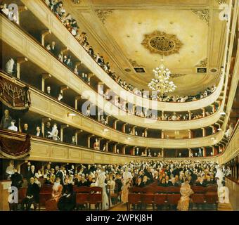 Auditorium nel Vecchio Burgtheater, Vienna Gustav Klimt (1862-1918) Foto Stock