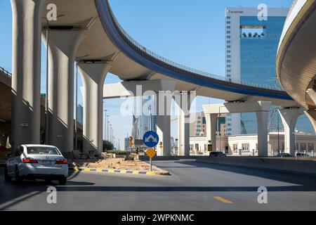 Il quartiere finanziario di King Abdullah offre una vista sulla città di Riyadh, KAFD Foto Stock