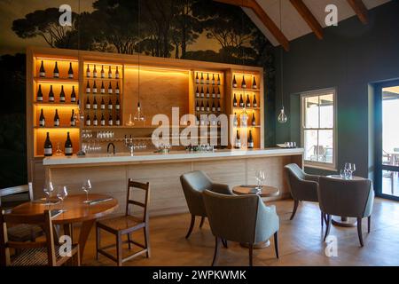 Area di degustazione vini presso la tenuta Brookdale di Paarl, Capo Occidentale - Sud Africa Foto Stock