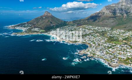 Camps Bay, Città del Capo, Sud Africa e Africa Foto Stock