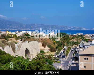 Porta di Betlemme, vista sopraelevata, città di Heraklion, Creta, isole greche, Grecia, Europa Foto Stock