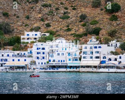 Loutro Village, regione della Canea, Creta, Isole greche, Grecia, Europa Copyright: KarolxKozlowski 1245-2774 Foto Stock