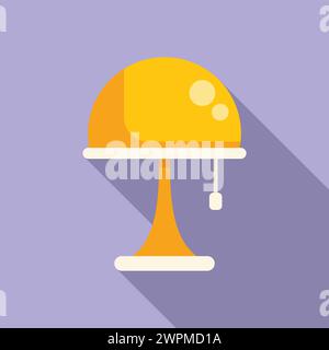Icona torcia a LED vettoriale piatto. Pavimento attrezzatura. Energia dell'elemento del marchio Illustrazione Vettoriale